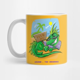 Iguana asking to be fed Mug